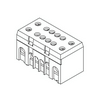 Sorkapocssín 63A kék érintésvédett 1P csavaros 8csatl./16mm2 4csatl./25mm2 N8+4 Pollmann