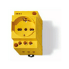 Sorolható dugalj Shuko+Bipasso(IT) LED-el 16A/230V földelt sárga csavaros 7U.00.8.230.0012 FINDER