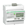 Sorolható fogyasztásmérő 3F LCD impulzusadós áramváltós elektronikus 5M Acti 9 iEM3000 Schneider