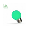 LED lámpa kisgömb P45 zöld dekor 1W- 24W E27 230V AC 17000h 270° Spectrum LED