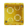 Süllyesztett szerelvénydoboz 2-es négyzetes 70.5mmx 70.5mmx sárga Axolute/Livinglight LEGRAND