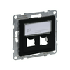 Suno adatcsatlakozó adapter kettős Keystone műanyag fekete LEGRAND