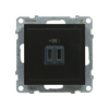 Suno USB töltőaljzat C 2x CC-típ 100-240V 50-60Hz/ 3000mA-max. 5V süllyesztett fekete LEGRAND