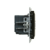 Suno USB töltőaljzat C 2x CC-típ 100-240V 50-60Hz/ 3000mA-max. 5V süllyesztett fekete LEGRAND