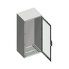 Szekrény álló üveg ajtós mono acél 1800mm 600mmx 400mmx IP55 szürke Spacial SM Schneider