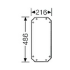 Szerelőlap 3-as méret műanyag 486mm-ma 216mm-sz kezeletlen FPMP30 ENYSTAR Hensel