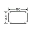 Szerelőlap 4-es méret műanyag 306mm-ma 406mm-sz kezeletlen FPMP40 ENYSTAR Hensel