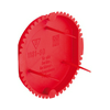 Szerelvénydoboz vakolófedél kerek 60mm-dobozátmérőhöz csavaros piros műanyag 60mm-átmérő KAISER