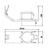 Szerelvénytartó fém 1-modul 217.5mm 128mm x 75mm GT3 CEE16 OBO-BETTERMANN