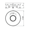 Szintezhető padlókazetta tubusos kerek 110mm-ma 12-modul nemesacél RKFR2 9 V20 OBO-BETTERMANN