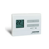 Szobatermosztát LCD +2xAA1,5V-elem 5°C- 40°C elem falonkívüli világosfehér  fűtés QUANTRAX
