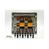 Szolár DC elosztó komplett 1kV 2MPP 2ág II-túlfesz 2x15A/2Pbiztosító MC4 IP65  Elektro-Varr