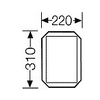 Takarólemez tokozott szekrényhez teli műanyag 220mmx 310mm FPAP20 ENYSTAR Hensel