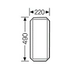 Takarólemez tokozott szekrényhez teli műanyag 220mmx 490mm FPAP30 ENYSTAR Hensel