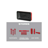 Tároló doboz mágneses üres műanyag 102mm x 51mm x 203mm Packout Magnetic Bin Milwaukee