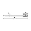 Tartalék tüske készlet NA8/10-ML háromágú fogóhoz (3db)  NA8/10 PRONG-ML (3) Hellermann Tyton