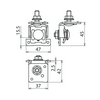 Tartó 0,7-8mm NIRO fémtetőhöz kezeletlen nemesacél V2A HA M8 SF0.7 8 V2A DEHN