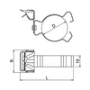 Tartókapocs d18-24mm-védőcsőhöz kapcsos cső/kábel 14-20mm acél BCHPC 14-20 D20 OBO-BETTERMANN