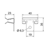 Tartókapocs rögzítőlyukkal lyuk 4-10mm acél SCVH 4-10 OBO-BETTERMANN