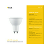 LED lámpa spot alu-műa tükrös PAR16 5W- 38W GU10 410lm 827 220-240V AC 20000h 100° 2700K Technik