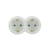 Elosztódugó DIN(F)->2DIN(F) 3500W fehér 16A 250V Professional Technik