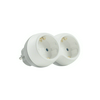 Elosztódugó DIN(F)->2DIN(F) 3500W fehér 16A 250V Professional Technik