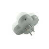 Elosztódugó DIN(F)->4DIN(F) 3500W fehér 16A 250V Professional Technik
