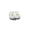 Elosztódugó DIN(F)->4DIN(F) 3500W fehér 16A 250V Professional Technik