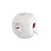 Dugaljsáv kocka +kapcsoló 1.5mm2 1.5m 3x2P+E/230V 16A kapcsolós fehér IP20 Professional Technik