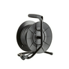 Kábeldob kapcsolóval fekete H05VV-F 3x 1.5mm2 25m 4x2P+E/230V IP12 Technik