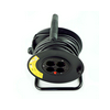 Kábeldob kapcsolóval fekete H05VV-F 3x 1.5mm2 25m 4x2P+E/230V IP12 Technik