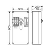 Terheléskapcsoló szekrény 3+N+PE 5P 200A burkolattal 300mmx 600mmx 239mm Mi77429 ENYMOD Hensel