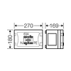 Terheléskapcsoló szekrény 3+N+PE 5P 50.4A 1-kapcsolóval burkolattal 270mmx FP5101 ENYSTAR Hensel