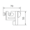 Tetővezeték-tartó kapocs kezeletlen nemesacél V2A F-FIX-KL OBO-BETTERMANN