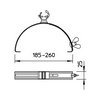 Tetővezeték-tartó szorítóbilincs 8-10mm-vezetőátmérő gerinc/borda-hoz 132 K-VA OBO-BETTERMANN