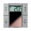 EnOcean kezelő hőérzékelő 0..40°C szolár alumínium IP20 SR06 temp LCD 4T IType1 Jung Thermokon