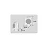 Thermoventillátor hordozható termolsztáttal oszcilláló 1-2kW fehér IP20 FK 1/O Somogyi Elektronic