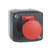 Tokozott gomba nyomó ARRET piros 1-pozíció szürke műanyag IP66 1-ny Harmony XALD Schneider