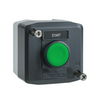 Tokozott nyomógomb START zöld 1-pozíció szürke műanyag IP66 1-z Harmony XALD Schneider