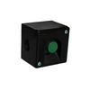 Tokozott nyomógomb zöld 1-pozíció 400VAC fekete műanyag IP40 1-z VA Elektronika