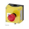 Tokozott vésznyomó fordítónyugtázás 1-poz. 5-500V50Hz 5-500VDC sárga műanyag SIRIUS ACT SIEMENS