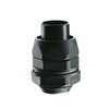 Tömszelence d16mm-Diflex csőhöz UV-álló 20mm-átmérő M20x1.5 egyenes IP54 fekete DF GEWISS