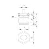 Tömszelence húzásmentesített PG 21 17-19mm-kábelátmérőhöz fém 159 MS PG21 OBO-BETTERMANN