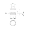 Tömszelence M 32 24-26mm-kábelátmérőhöz fém nikkelezett 163 MS M32 OBO-BETTERMANN