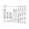 Túlfeszültség-korlátozó SPD+POP+MCB, 2 T2 TT 230V/AC 7M SPD+POP 4 255 C32 DEHN