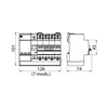 Túlfeszültség-korlátozó SPD+POP+MCB, 2 T2 TT 230V/AC 7M SPD+POP 4 255 C32 DEHN