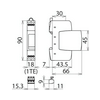 Túlfeszültség-finomvédelem DEHNrail ipari elektronikához T3 2P 230V/AC DR M 2P 255 FM DEHN