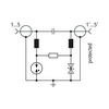 Túlfeszültség-korlátozó DEHNgate szélessávú koaxhoz 0.4A 10kA DGA FF5 TV DEHN