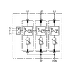 Túlfeszültség-korlátozó DEHNguard 3P T2 TNC 230V/AC 40kA 3M DG M TNC 385 FM DEHN