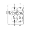 Túlfeszültség-korlátozó DEHNguard C T2 TN 230V/AC 40kA 2M DG M TN 275 FM DEHN